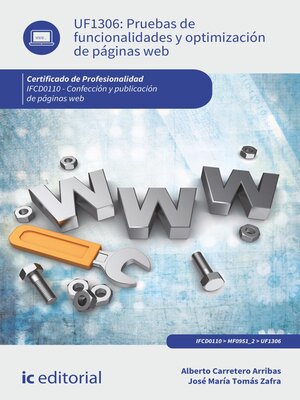 cover image of Pruebas de funcionalidades y optimización de páginas web. IFCD0110